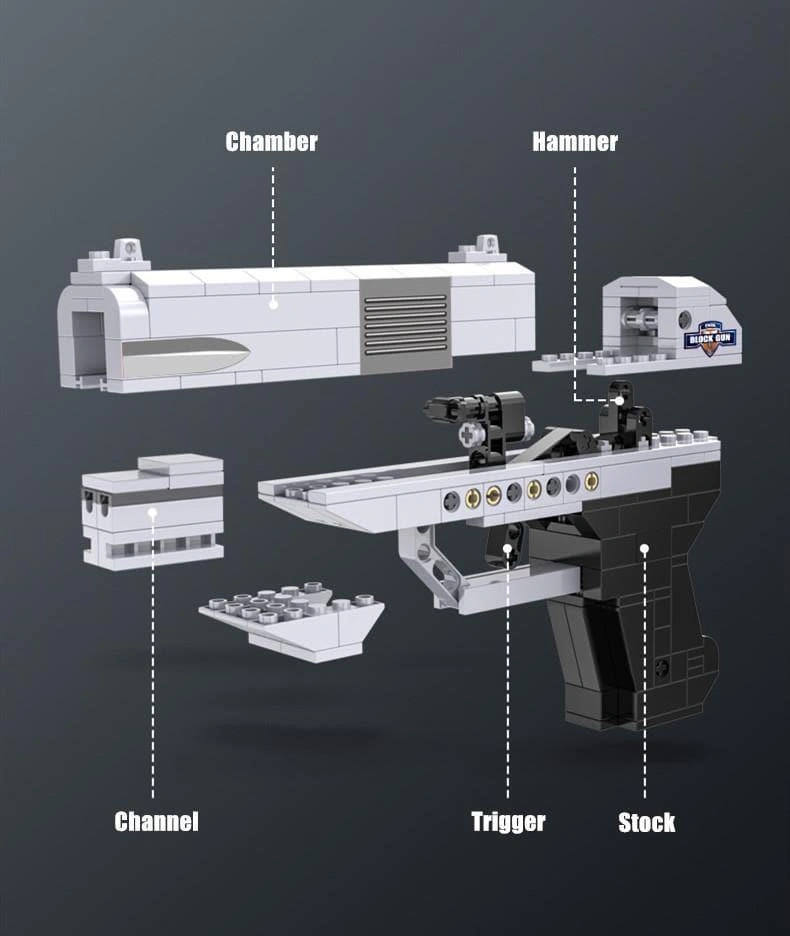 Build Your Own Double Barrel Pistol Block Set – Epic Gun Building Fun!